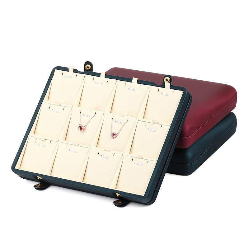 Double-Row Clasp Jewelry Display Tray