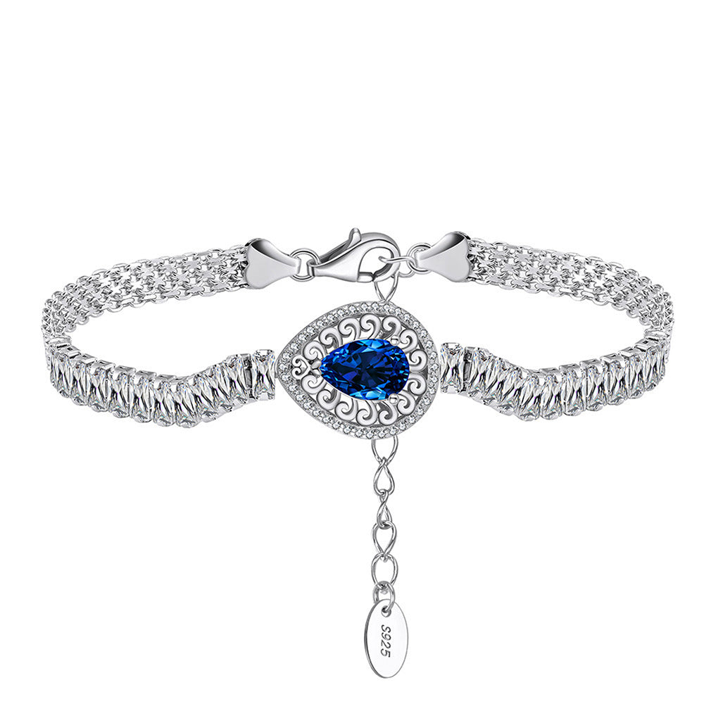 925 Sterling Silver Zircon Bracelet