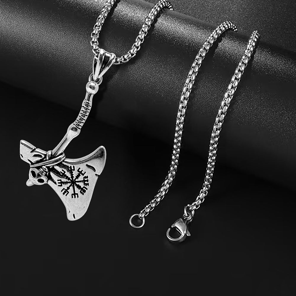 Battle Axe Pendant Necklace, Men Women's Fashion Jewelry, Perfect for Parties & Gifts, Elegant Accessory for Everyday Wear