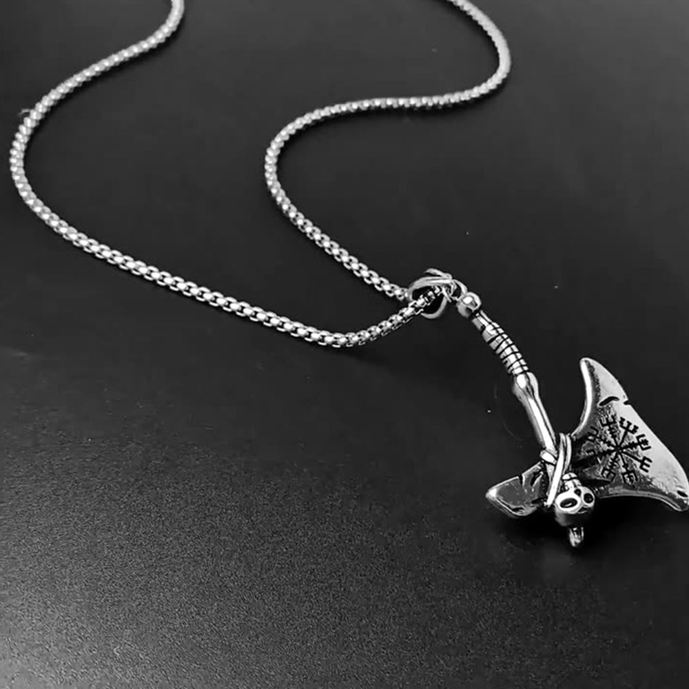 Battle Axe Pendant Necklace, Men Women's Fashion Jewelry, Perfect for Parties & Gifts, Elegant Accessory for Everyday Wear
