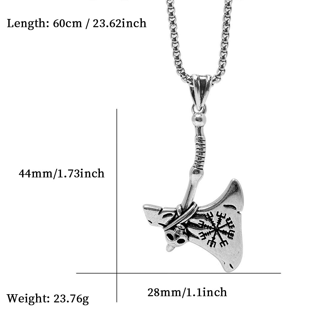 Battle Axe Pendant Necklace, Men Women's Fashion Jewelry, Perfect for Parties & Gifts, Elegant Accessory for Everyday Wear