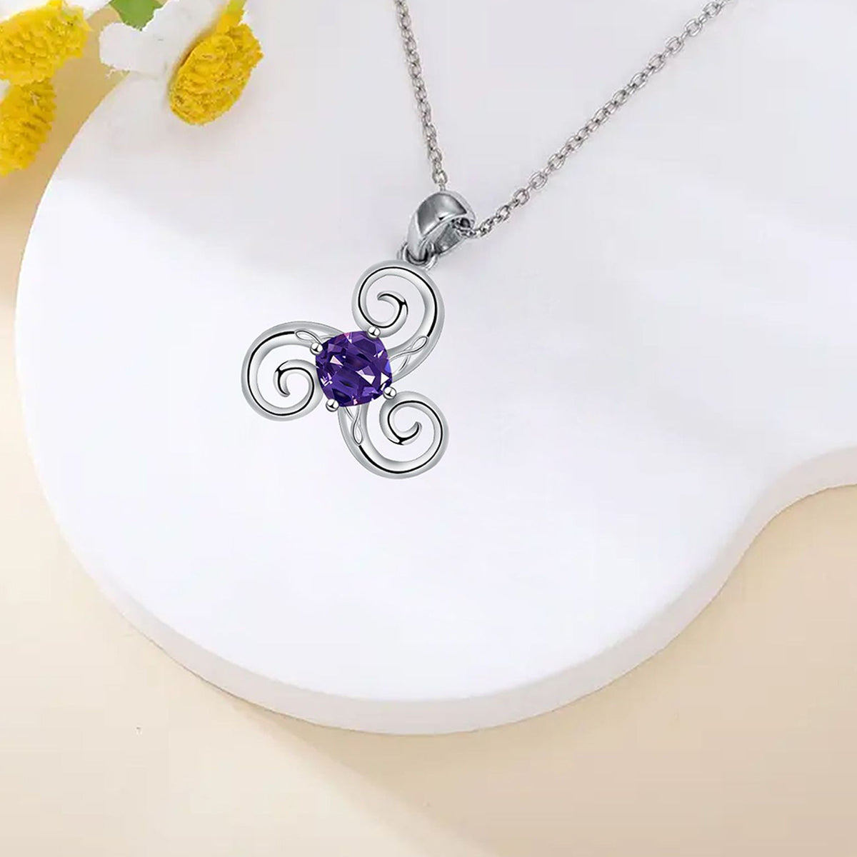 Copper With Silver Plated Pendant Necklace