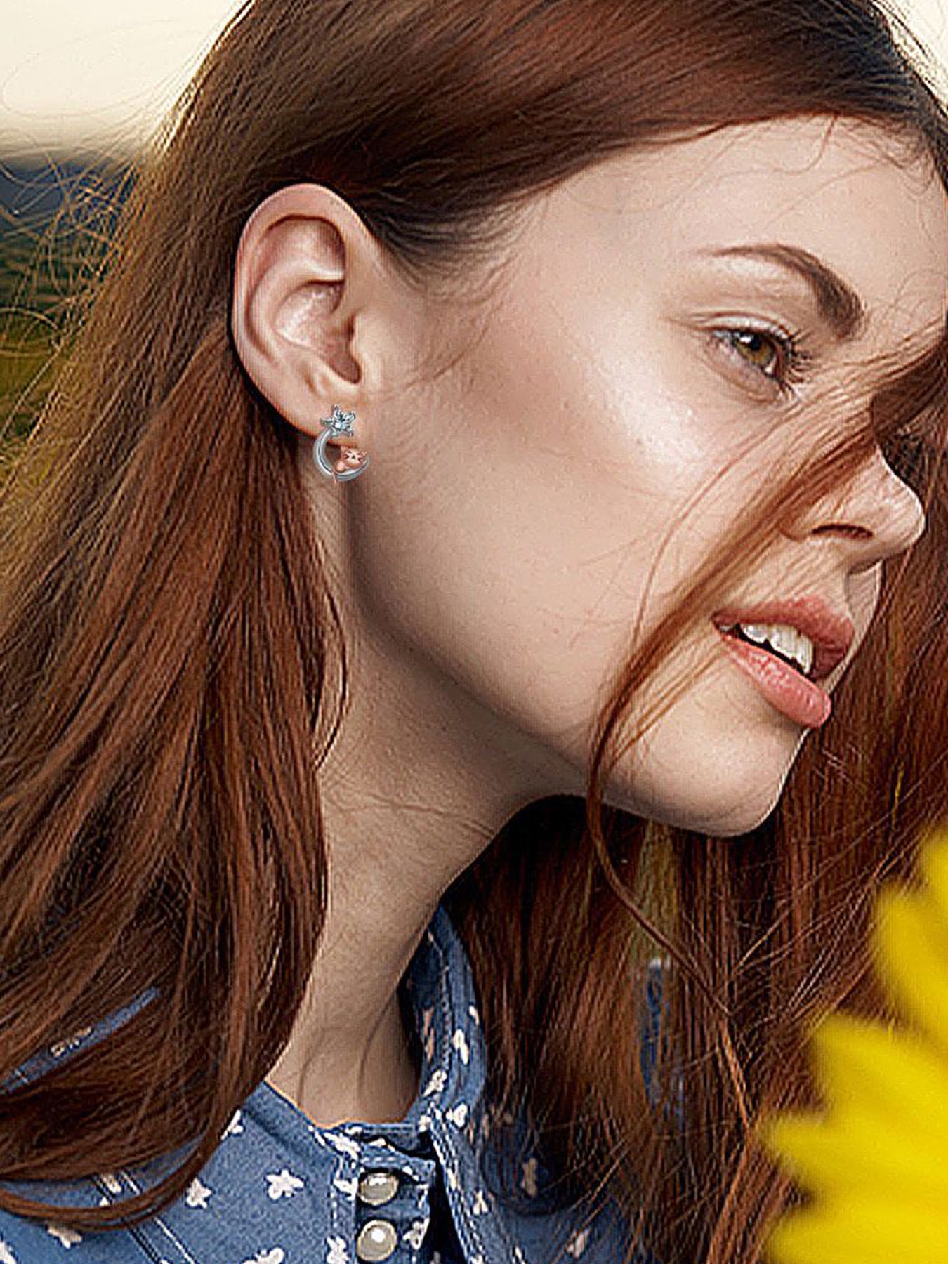 Cute Cat Design Earrings, Fashionable Earrings for Women & Girls, Trendy All-match & Exquisite Jewelry for Birthday Gift