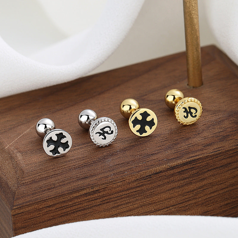 925 Sterling Silver Screw Back Stud Earrings