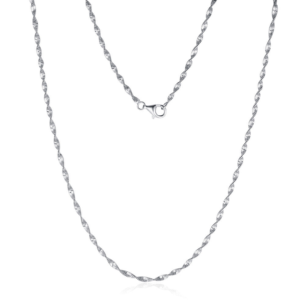 925 Sterling Silver Twisted Crub Chain