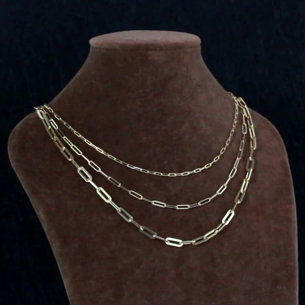 925 Sterling Silver Link Chain 1.8*4.2mm 2.2*6mm 3.0*9.3mm 4.5*12mm