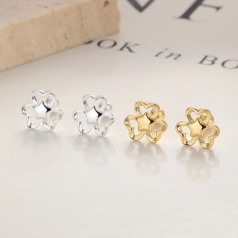 925 Sterling Silver Screw Back Stud Earrings