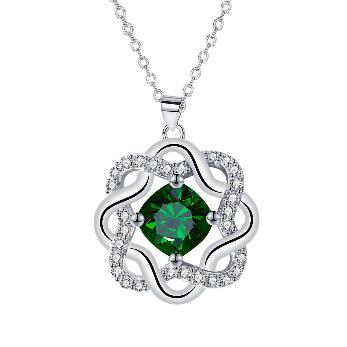 Copper With Silver Plated Pendant Necklace