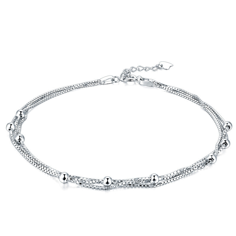 925 Sterling Silver Chain Fashion Anklet