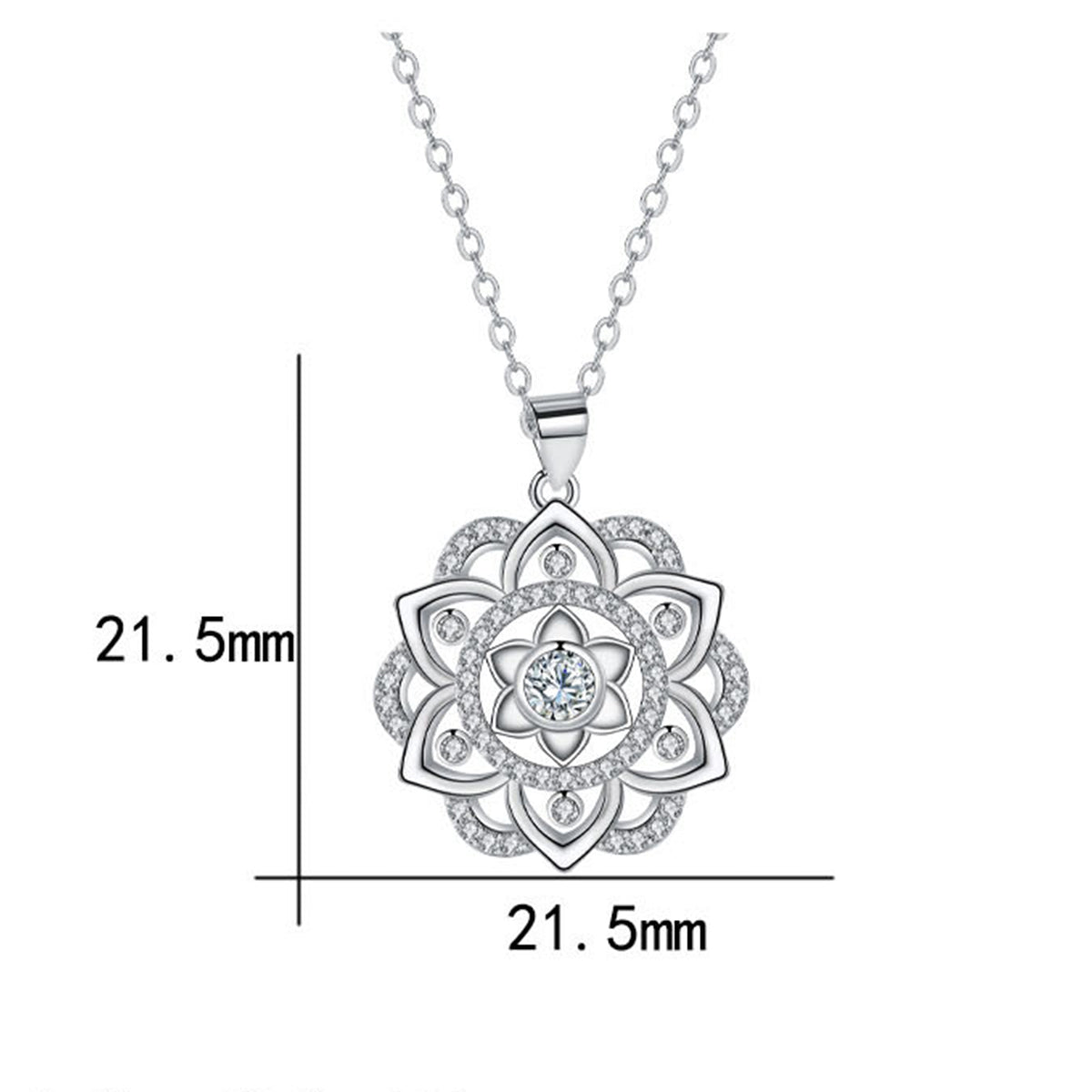 Copper With Silver Plated Knot Pendant Necklace