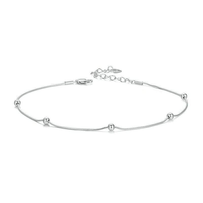 925 Sterling Silver Chain Fashion Anklet