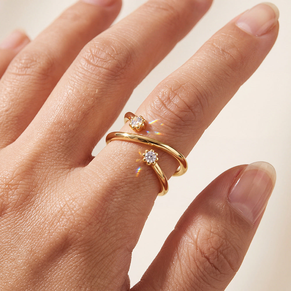 Anillo de moda único de acero inoxidable