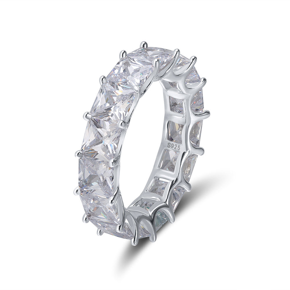 925 Sterling Silver Tennis Ring