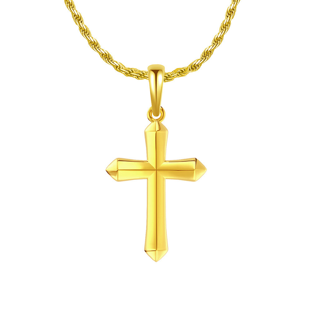 925 Sterling Silver Cross Pendant Necklace