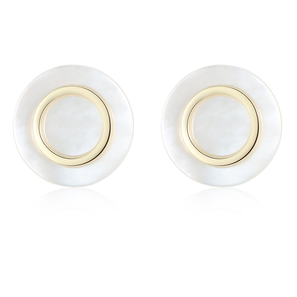 925 Sterling Silver Natural Pearl Stud Earrings Fashion Jewelry Gift for Women Girls