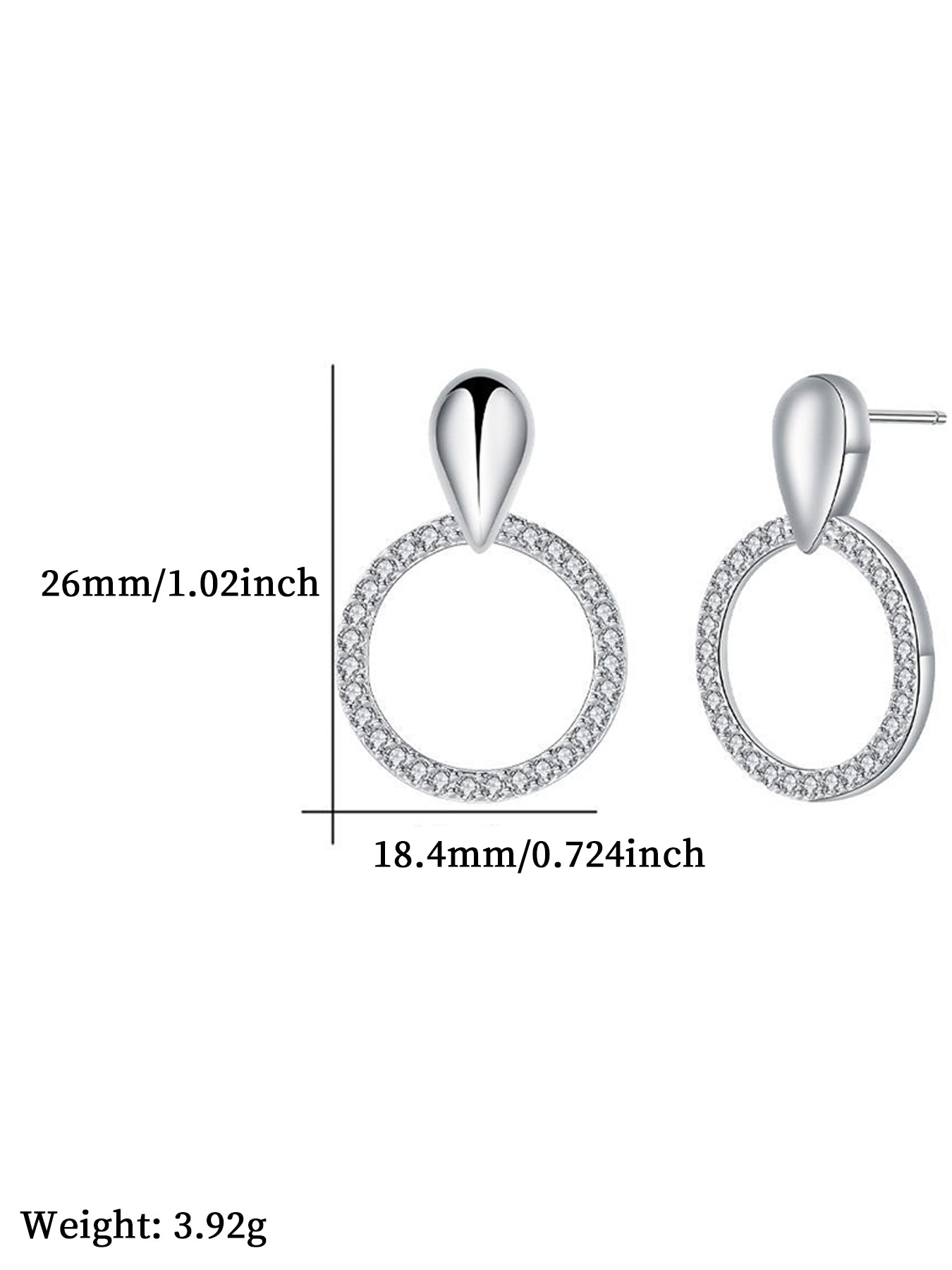 Hoop Earrings, Fashionable Earrings for Women, Trendy All-match & Exquisite Jewelry for Birthday Gift