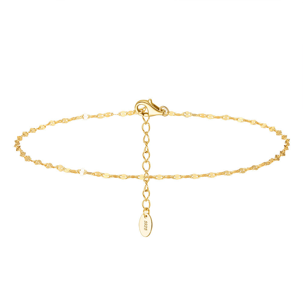 925 Sterling Silver Chain Fashion Anklet