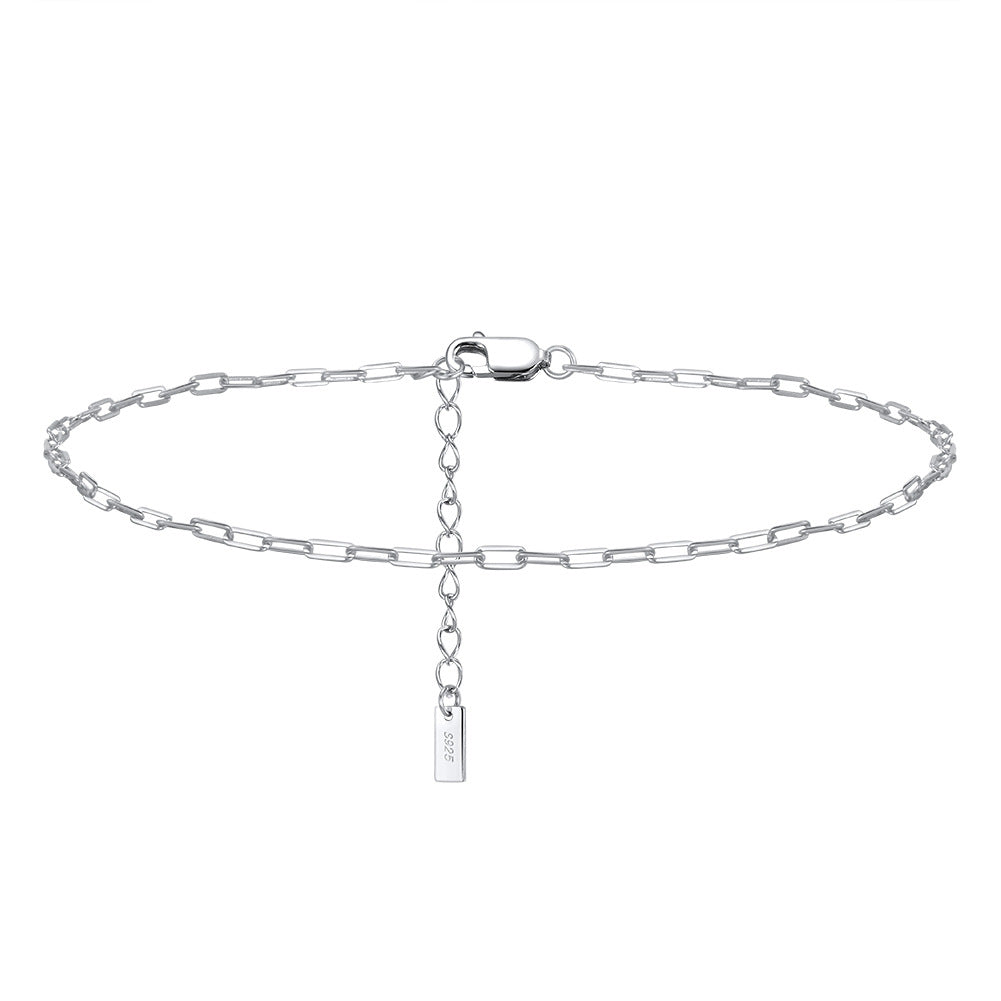 925 Sterling Silver Chain Fashion Anklet