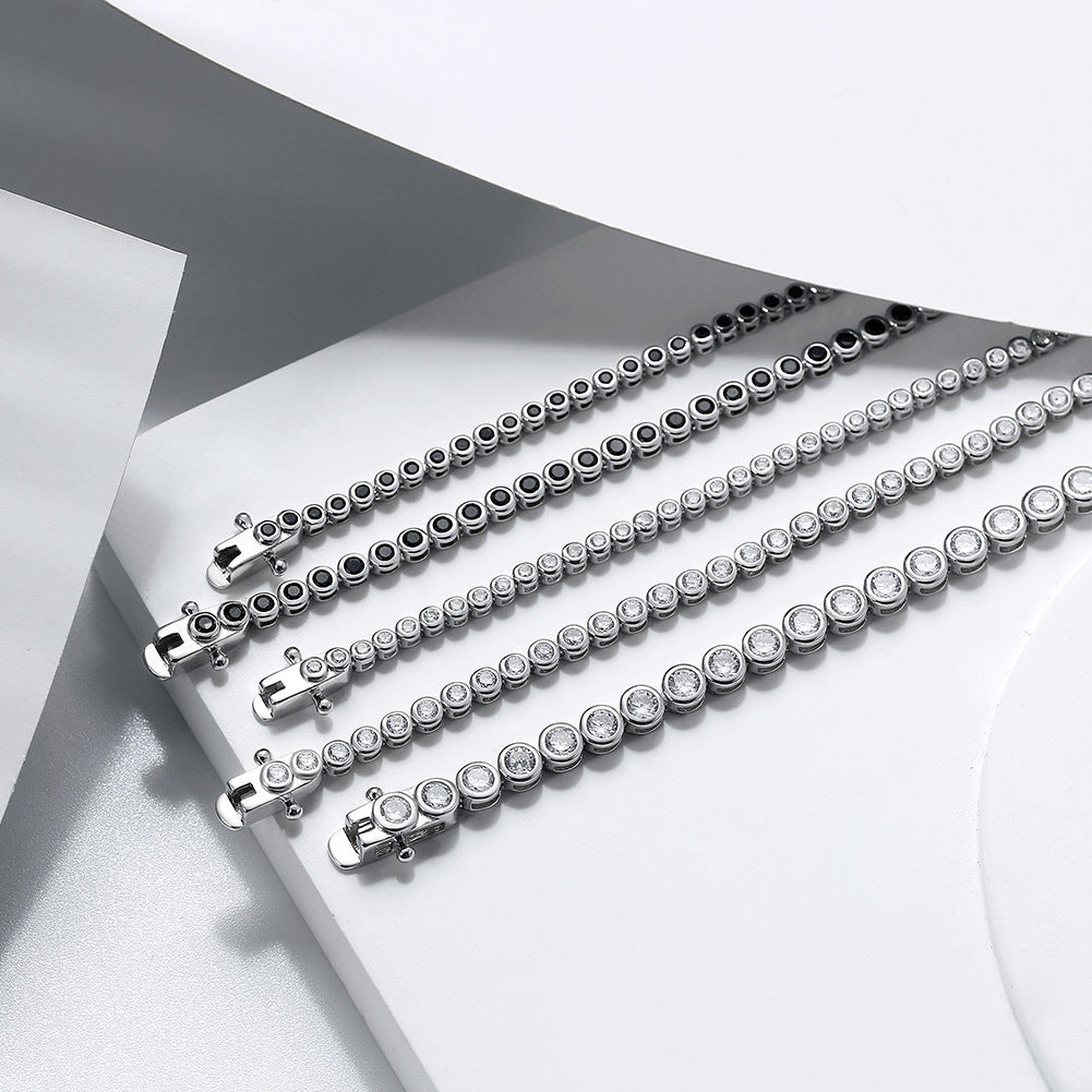 925 Sterling Silver 1.5mm 2mm 3mm Tennis Bracelet