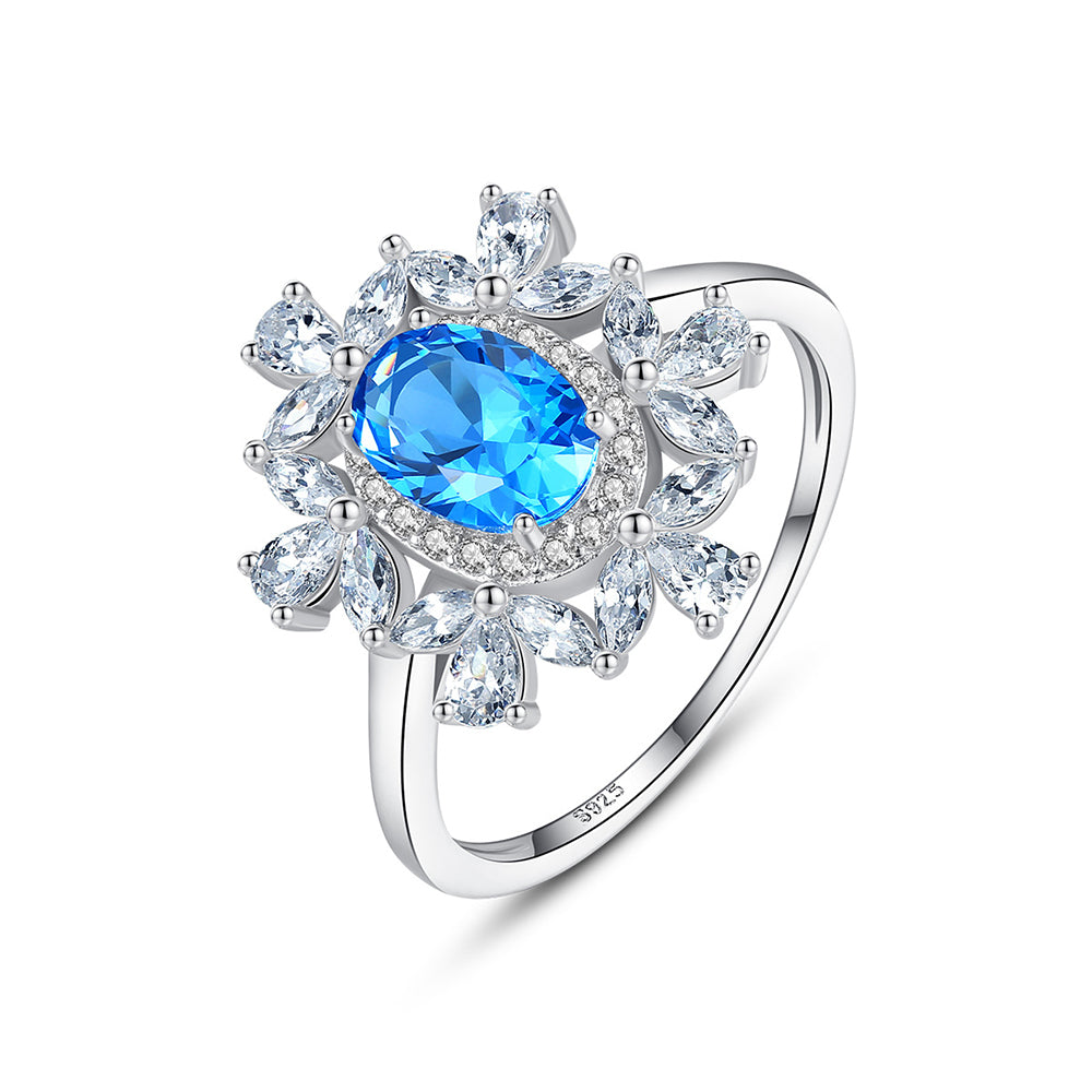 925 Sterling Silver Ring Fashion Jewelry Gift for Women Girls