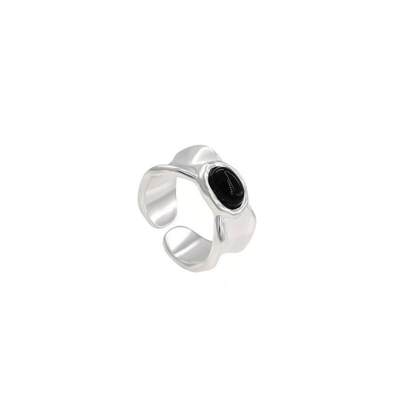 925 Sterling Silver Nature Stone Fashion Ring
