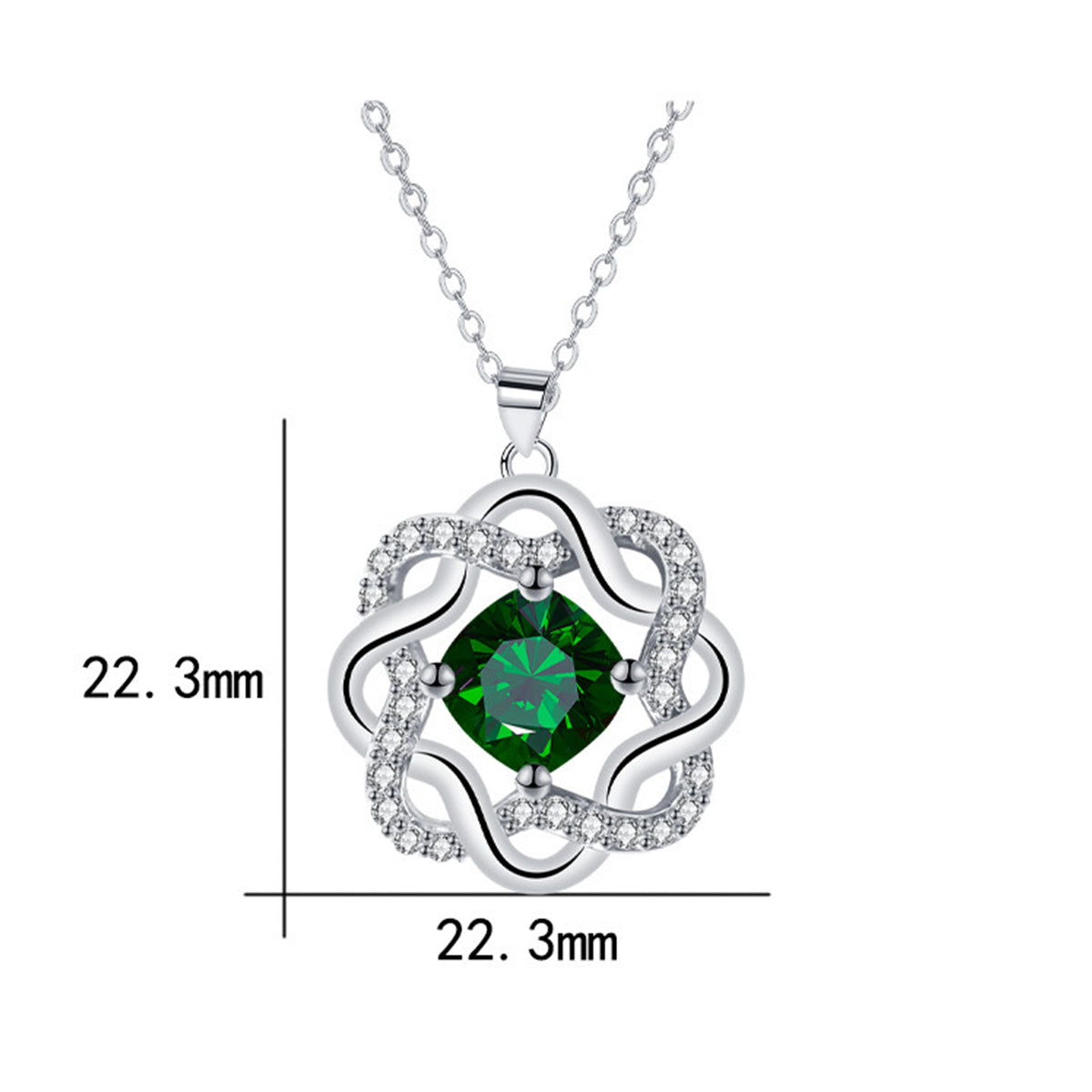 Copper With Silver Plated Pendant Necklace