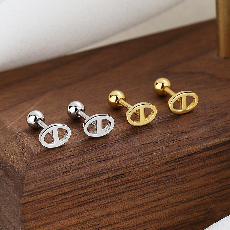 925 Sterling Silver Screwed Earrings