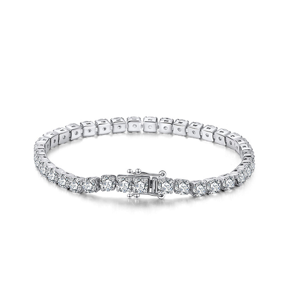 925 Sterling Silver 2mm 3mm 4mm Tennis Bracelet