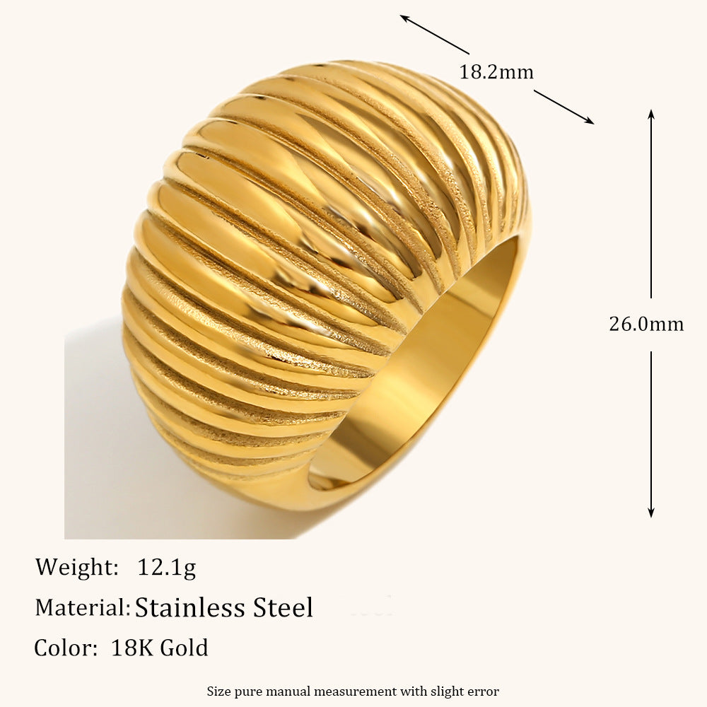 316L Stainless Steel Minimalist Fashion Ring