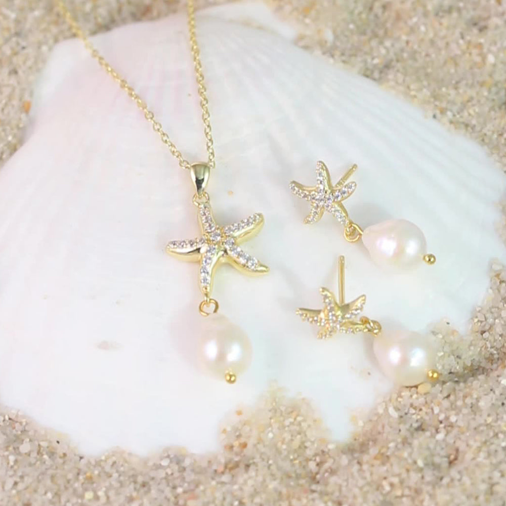 925 Sterling Silver Natural Pearl Necklace Fashion Jewelry Gift for Women Girls