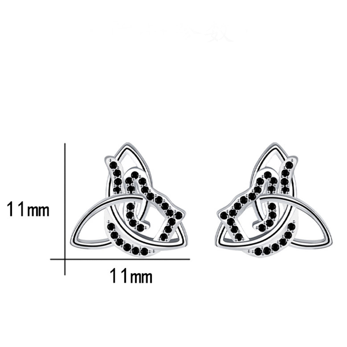 Copper With Silver Plated Fashion Jewelry Knot Earrings