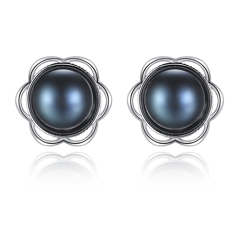 925 Sterling Silver Natural Pearl Drop Earrings Fashion Jewelry Gift for Women Girls