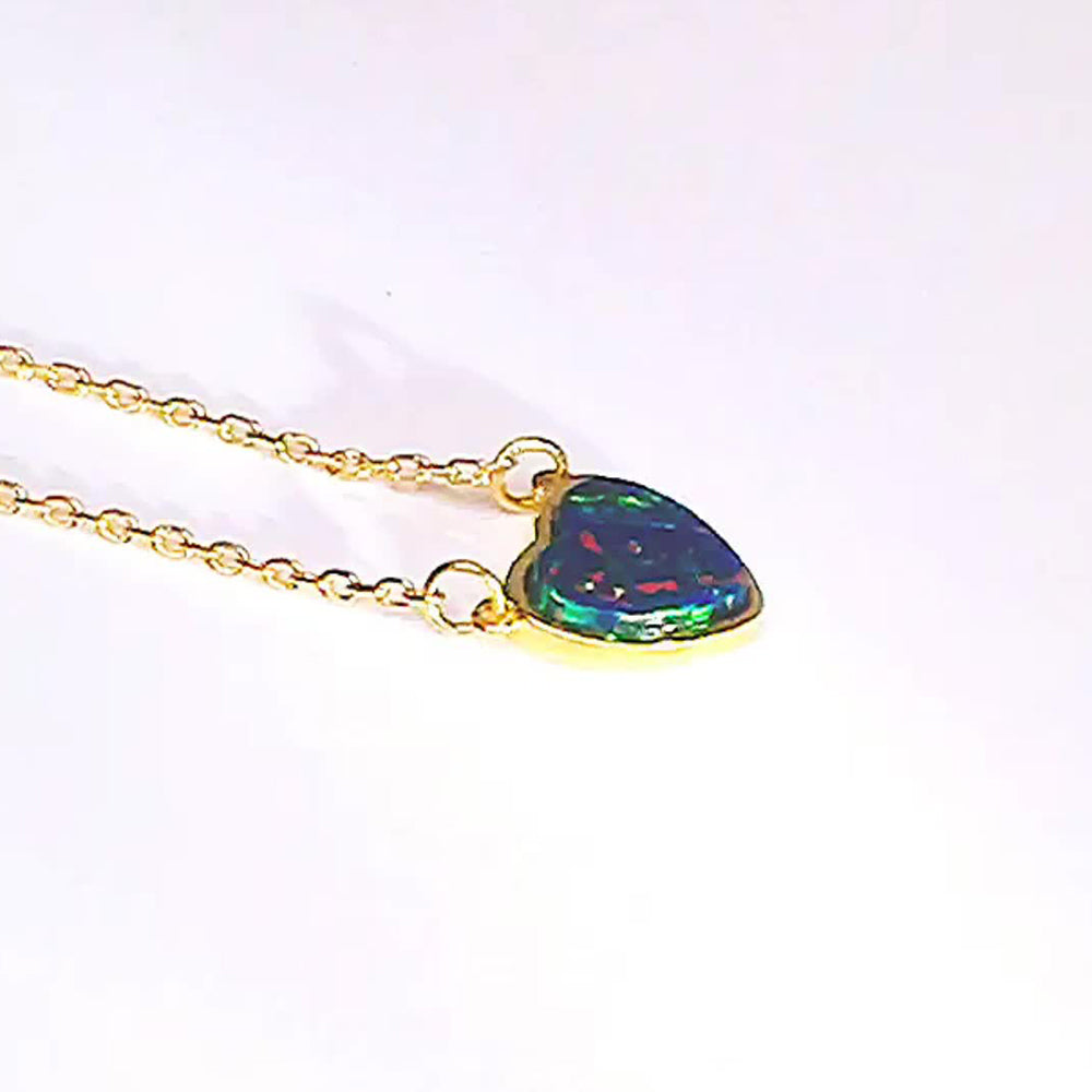 925 Sterling Silver Heart Necklace Fashion Jewelry Gift for Women Girls