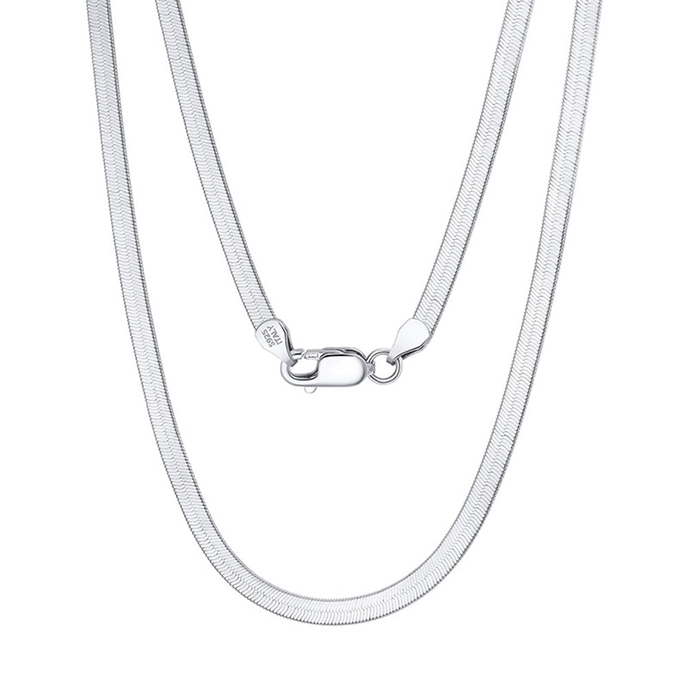 925 Sterling Silver Flat Snake Chain