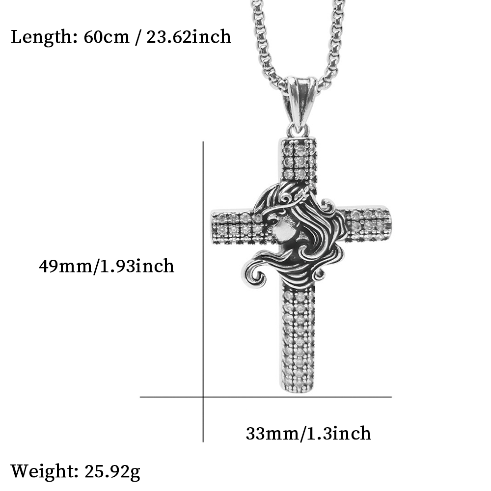 Cross Pendant Necklace, Men Women's Fashion Jewelry, Perfect for Parties & Gifts, Elegant Accessory for Everyday Wear