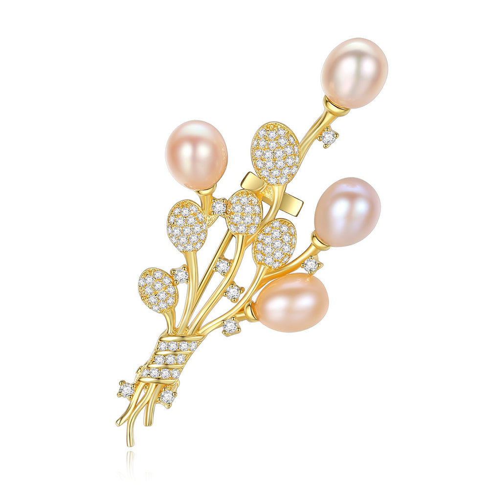 925 Sterling Silver Brooch Fashion Jewelry Gift for Women Girls