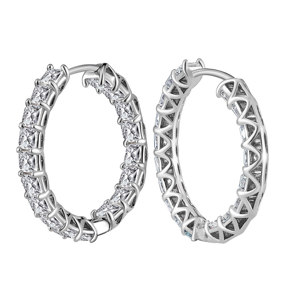 925 Sterling Silver Hoop Earrings