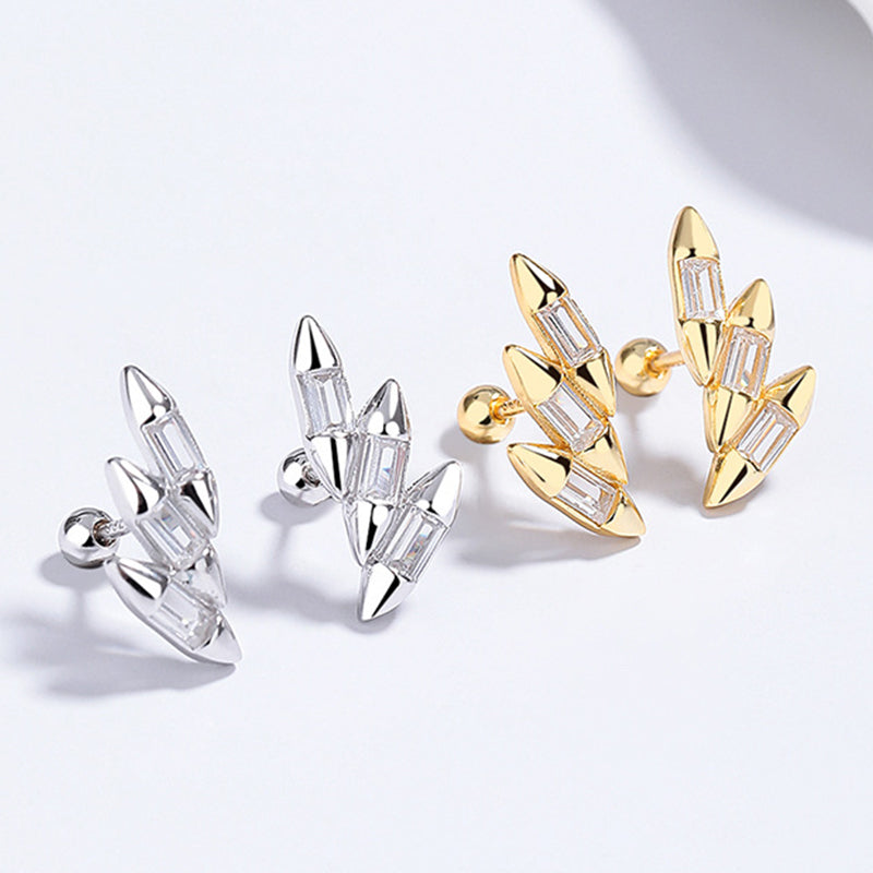 925 Sterling Silver Screwed Earrings