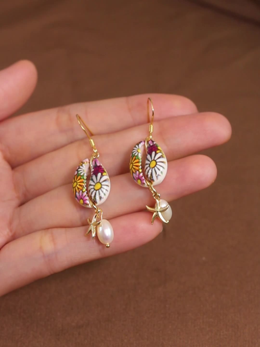 925 Sterling Silver Natural Pearl Earrings Fashion Jewelry Gift for Women Girl