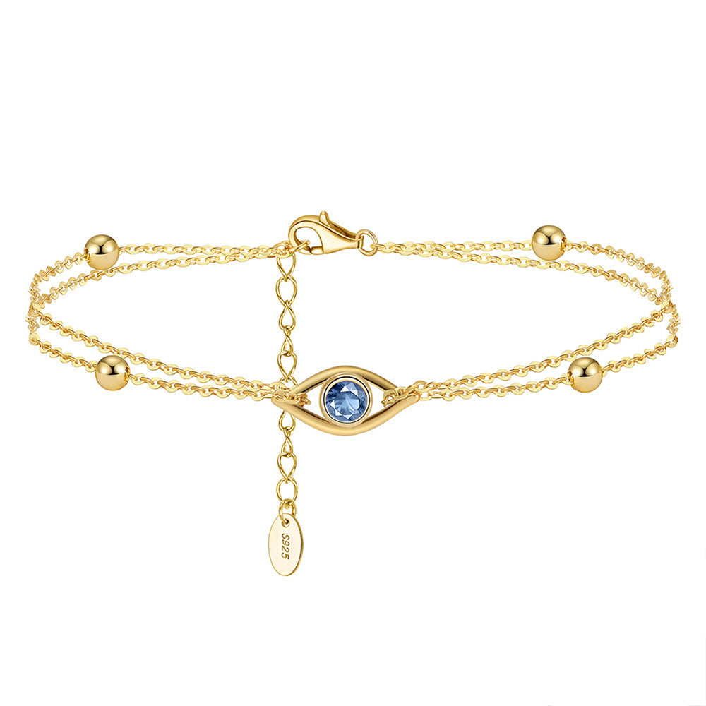 925 Sterling Silver Evil Eye Bracelet