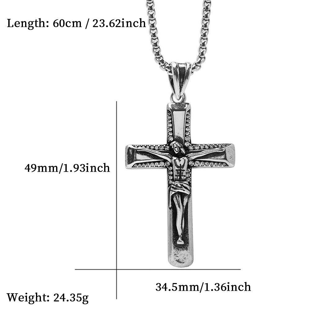 Cross Pendant Necklace, Men Women's Fashion Jewelry, Perfect for Parties & Gifts, Elegant Accessory for Everyday Wear