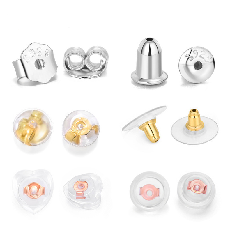 925 Sterling Silver Earring Back For Jewelry DIY