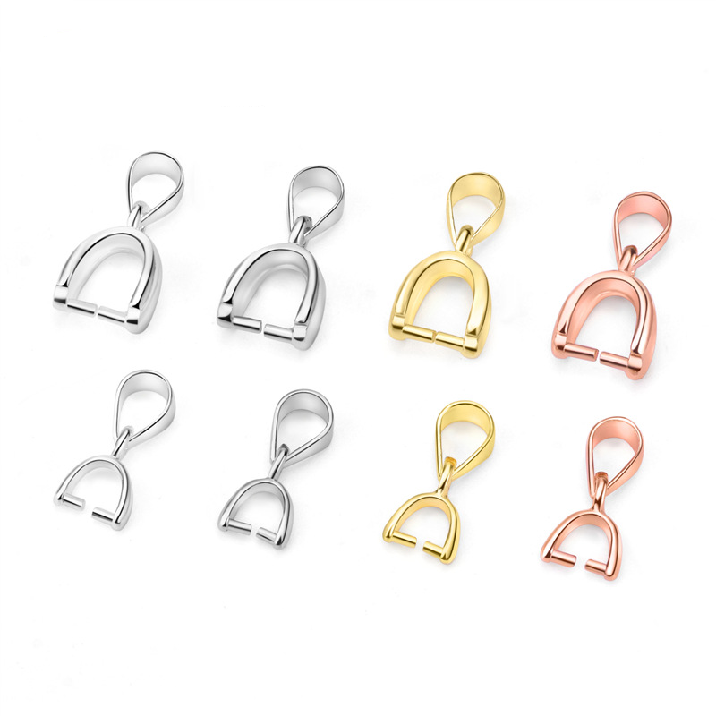 925 Sterling Silver Bail Pendant Mounting For Jewelry DIY
