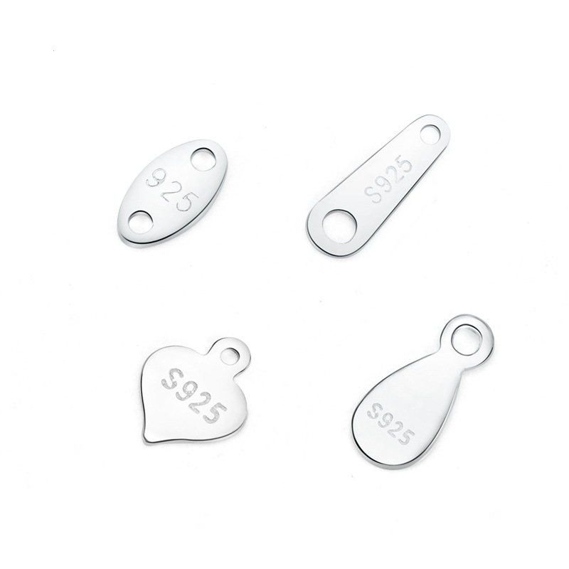 925 Sterling Silver End Tag For Jewelry DIY