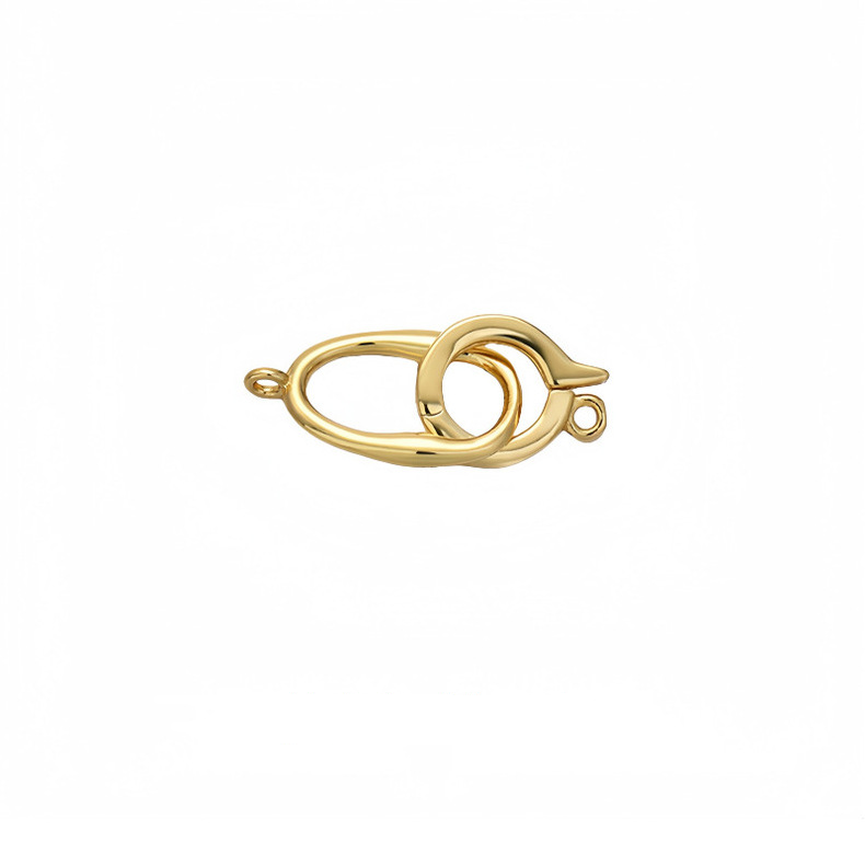 925 Sterling Silver Oval Clasp For Jewelry DIY