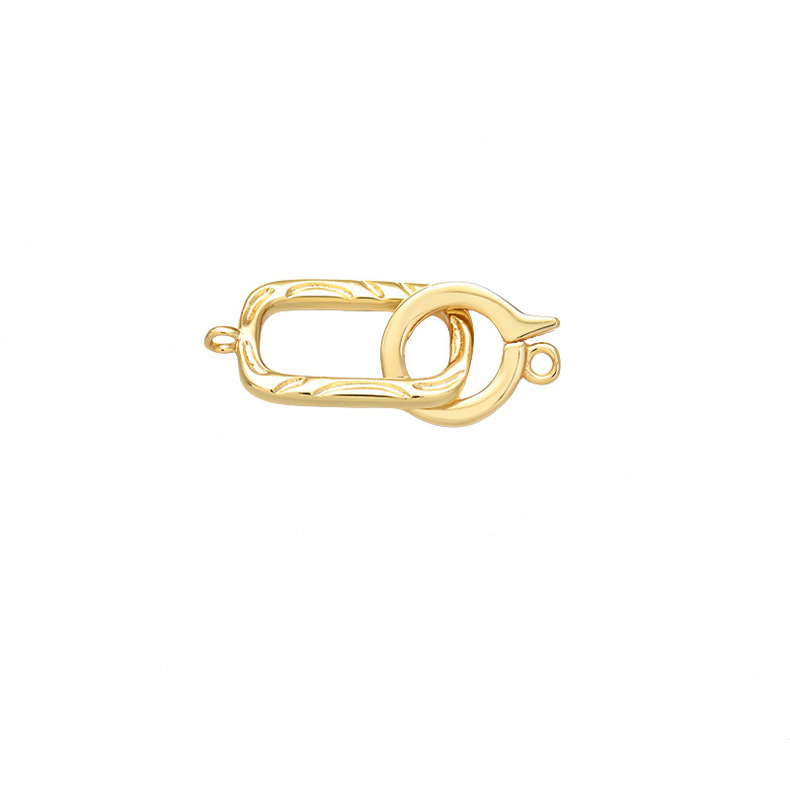 925 Sterling Silver Retangle Clasp For Jewelry DIY