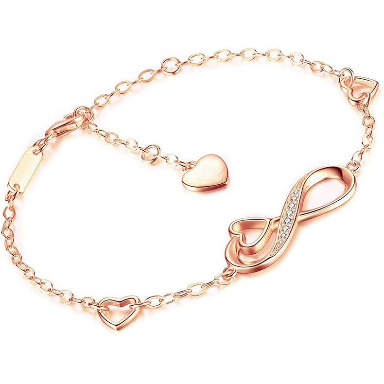 925 Sterling Silver Infinity Fashion Bracelet