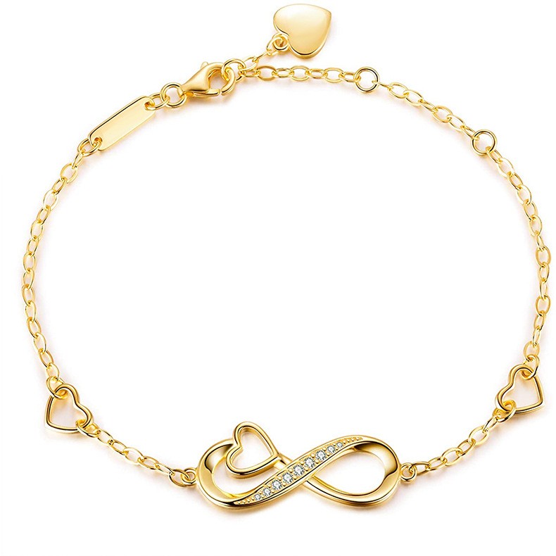 925 Sterling Silver Infinity Fashion Bracelet