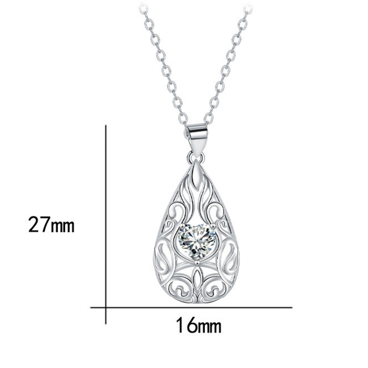 Copper With Silver Plated Tree Pendant Necklace