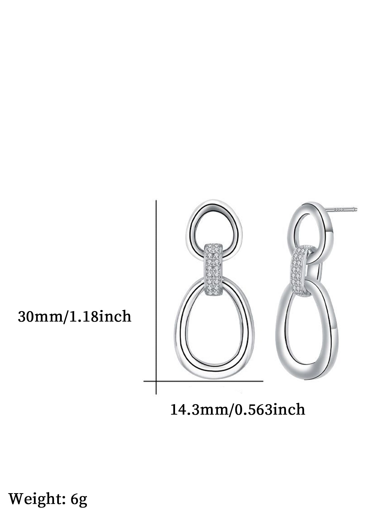 Fashion Stud Earrings, Fashionable Earrings for Women, Trendy All-match & Exquisite Jewelry for Birthday Gift